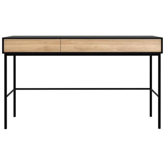 Ethnicraft Oak Blackbird Desk - 2 Drawers