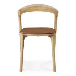 Ethnicraft Oak Bok Dining Chair - Leather