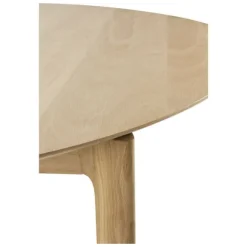 Ethnicraft Oak Bok Round Extendable Dining Table