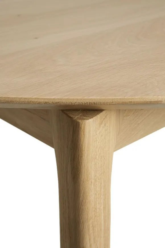 Ethnicraft Oak Bok Round Extendable Dining Table