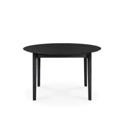Ethnicraft Oak Bok Round Extendable Dining Table
