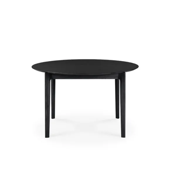 Ethnicraft Oak Bok Round Extendable Dining Table