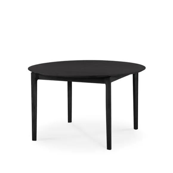 Ethnicraft Oak Bok Round Extendable Dining Table
