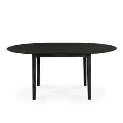 Ethnicraft Oak Bok Round Extendable Dining Table