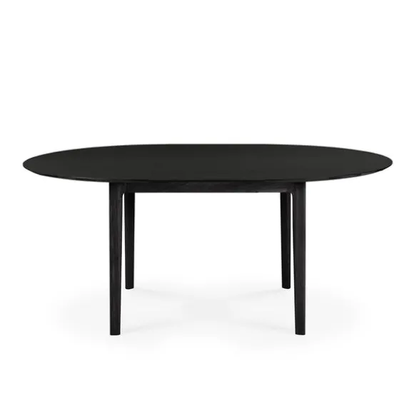 Ethnicraft Oak Bok Round Extendable Dining Table