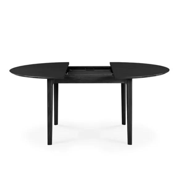 Ethnicraft Oak Bok Round Extendable Dining Table