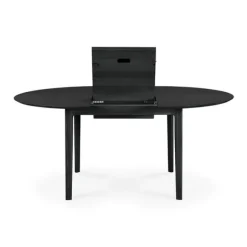 Ethnicraft Oak Bok Round Extendable Dining Table