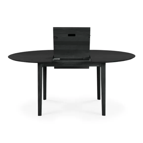 Ethnicraft Oak Bok Round Extendable Dining Table