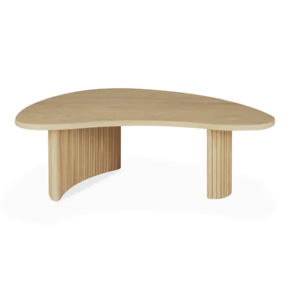 Ethnicraft Oak Boomerang Coffee Table