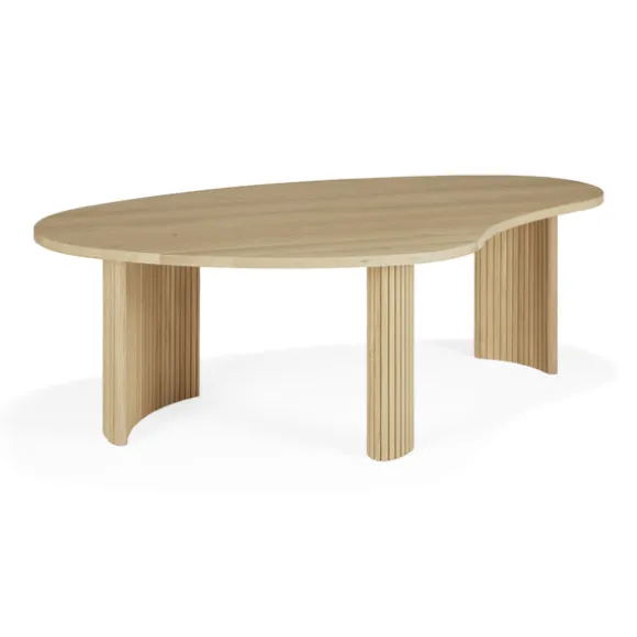 Ethnicraft Oak Boomerang Coffee Table