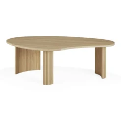 Ethnicraft Oak Boomerang Coffee Table