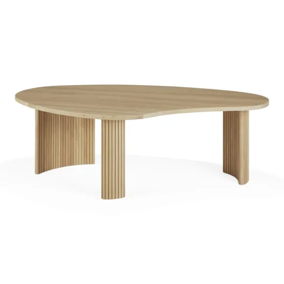 Ethnicraft Oak Boomerang Coffee Table