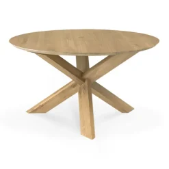 Ethnicraft Oak Circle Dining Table