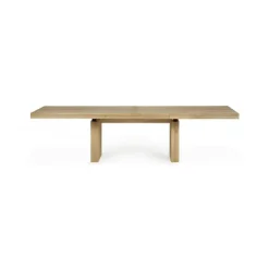 Ethnicraft Oak Double Extendable Dining Table