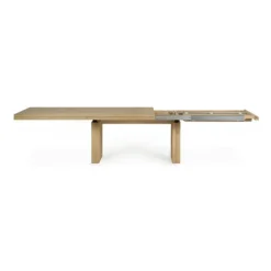 Ethnicraft Oak Double Extendable Dining Table