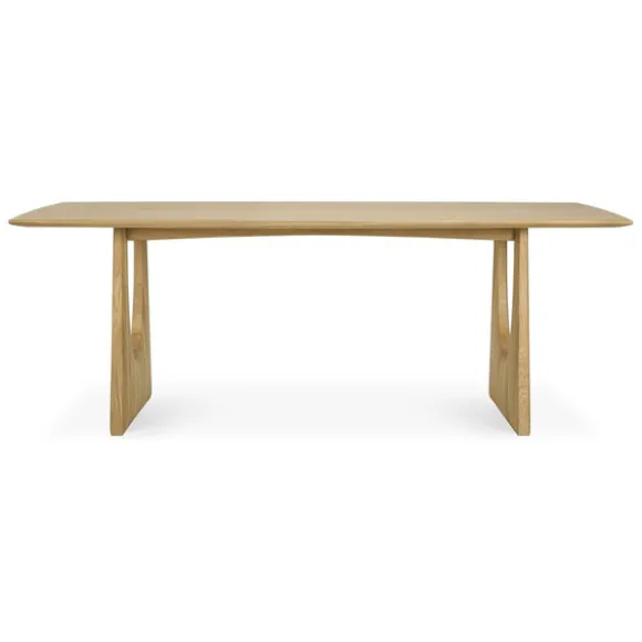 Ethnicraft Oak Geometric Dining Table