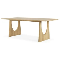 Ethnicraft Oak Geometric Dining Table