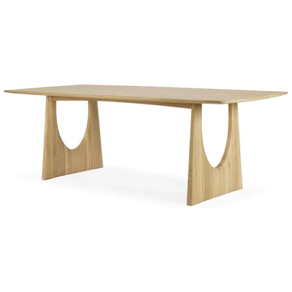Ethnicraft Oak Geometric Dining Table