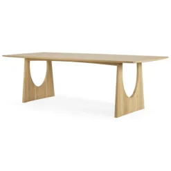 Ethnicraft Oak Geometric Dining Table