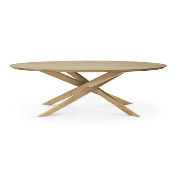 Ethnicraft Oak Mikado Oval Coffee Table
