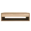 Ethnicraft Oak Nordic 1 Drawer Coffee Table - 120cm