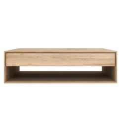 Ethnicraft Oak Nordic 1 Drawer Coffee Table - 120cm