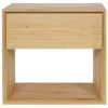 Ethnicraft Oak Nordic 1 Drawer Bedside Table Tall