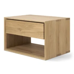Ethnicraft Oak Nordic 1 Drawer Bedside Table