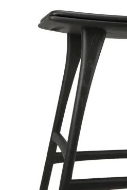 Ethnicraft Oak Osso Counter Stool - Leather