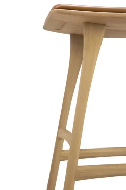 Ethnicraft Oak Osso Counter Stool - Leather