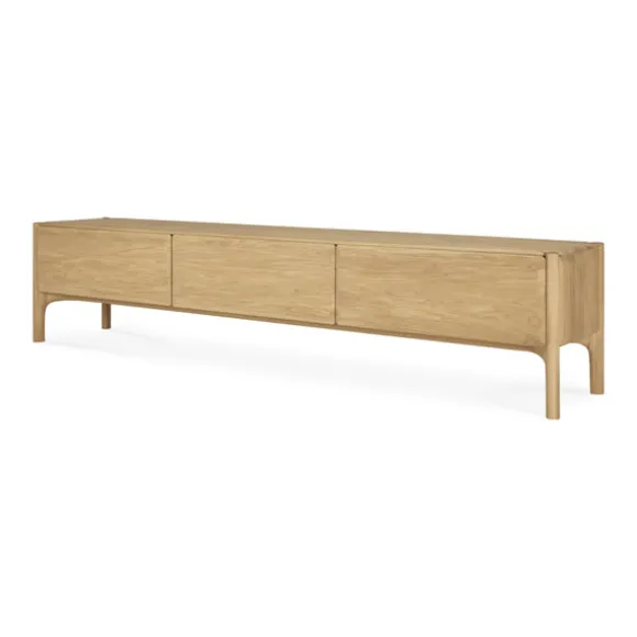 Ethnicraft Oak PI TV Cupboard - 1 Flip-down Door/2 Drawers