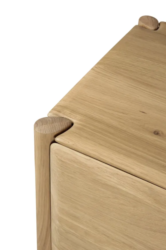 Ethnicraft Oak PI TV Cupboard - 1 Flip-down Door/2 Drawers