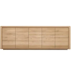Ethnicraft Oak Shadow 5 Doors Sideboard