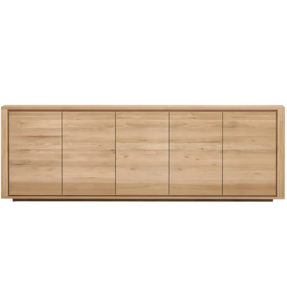 Ethnicraft Oak Shadow 5 Doors Sideboard