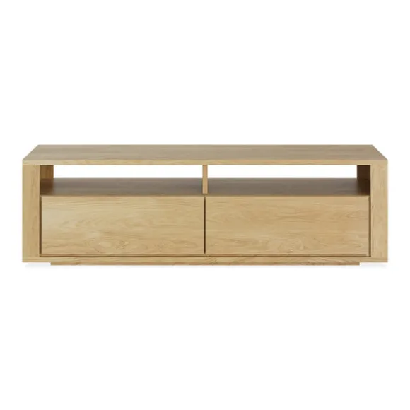 Ethnicraft Oak Shadow 2 Drawers Entertainment Unit