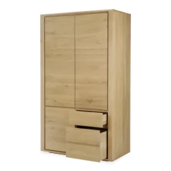 Ethnicraft Oak Shadow Dresser - 3 Doors/3 Drawers