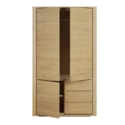 Ethnicraft Oak Shadow Dresser - 3 Doors/3 Drawers