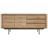 Ethnicraft Oak Shadow Sideboard - 2 Doors/3 Drawers