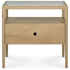 Ethnicraft Oak Spindle Bedside Table