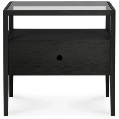 Ethnicraft Oak Spindle Bedside Table
