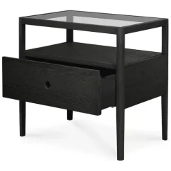 Ethnicraft Oak Spindle Bedside Table