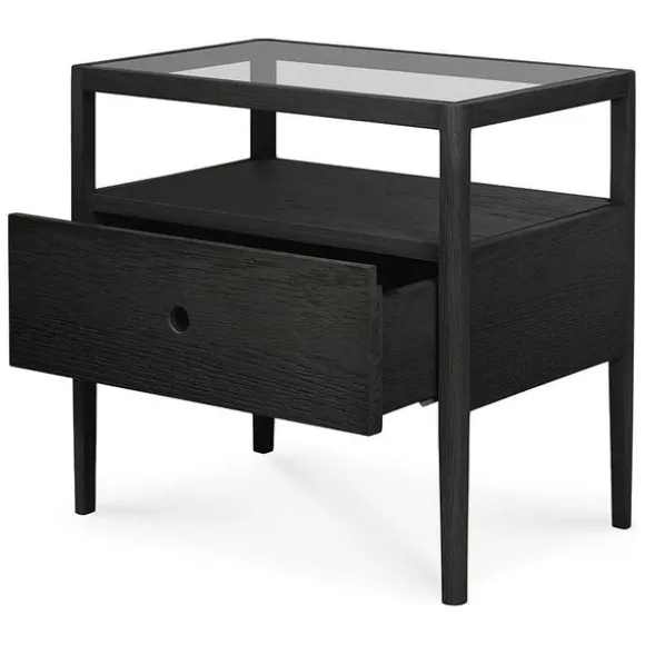 Ethnicraft Oak Spindle Bedside Table