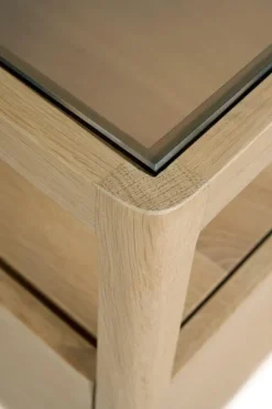 Ethnicraft Oak Spindle Bedside Table