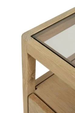 Ethnicraft Oak Spindle Bedside Table