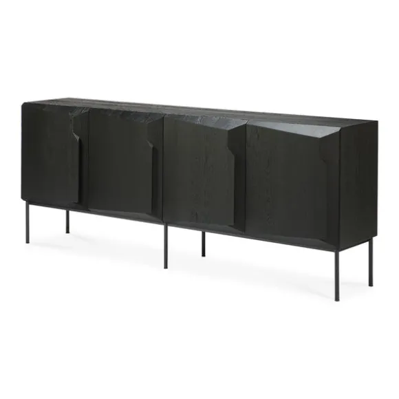 Ethnicraft Oak Stairs Sideboard - 4 Doors
