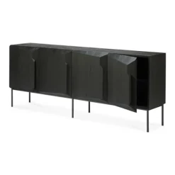 Ethnicraft Oak Stairs Sideboard - 4 Doors