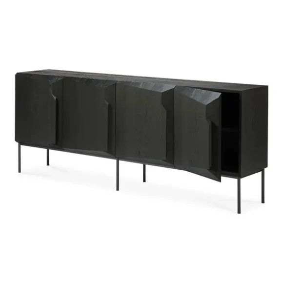 Ethnicraft Oak Stairs Sideboard - 4 Doors