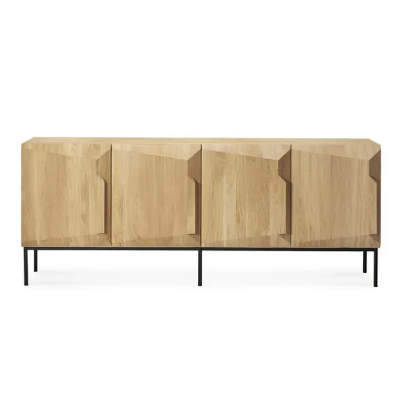 Ethnicraft Oak Stairs Sideboard - 4 Doors