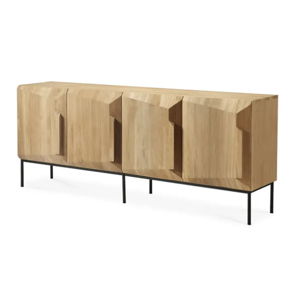Ethnicraft Oak Stairs Sideboard - 4 Doors