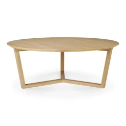 Ethnicraft Oak Tripod Coffee Table
